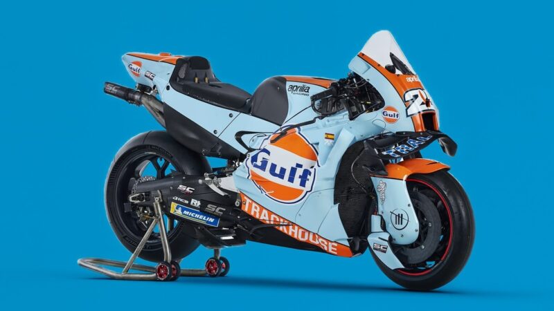 Fãs definem pintura da Trackhouse MotoGP Team em parceria com a Gulf Oil