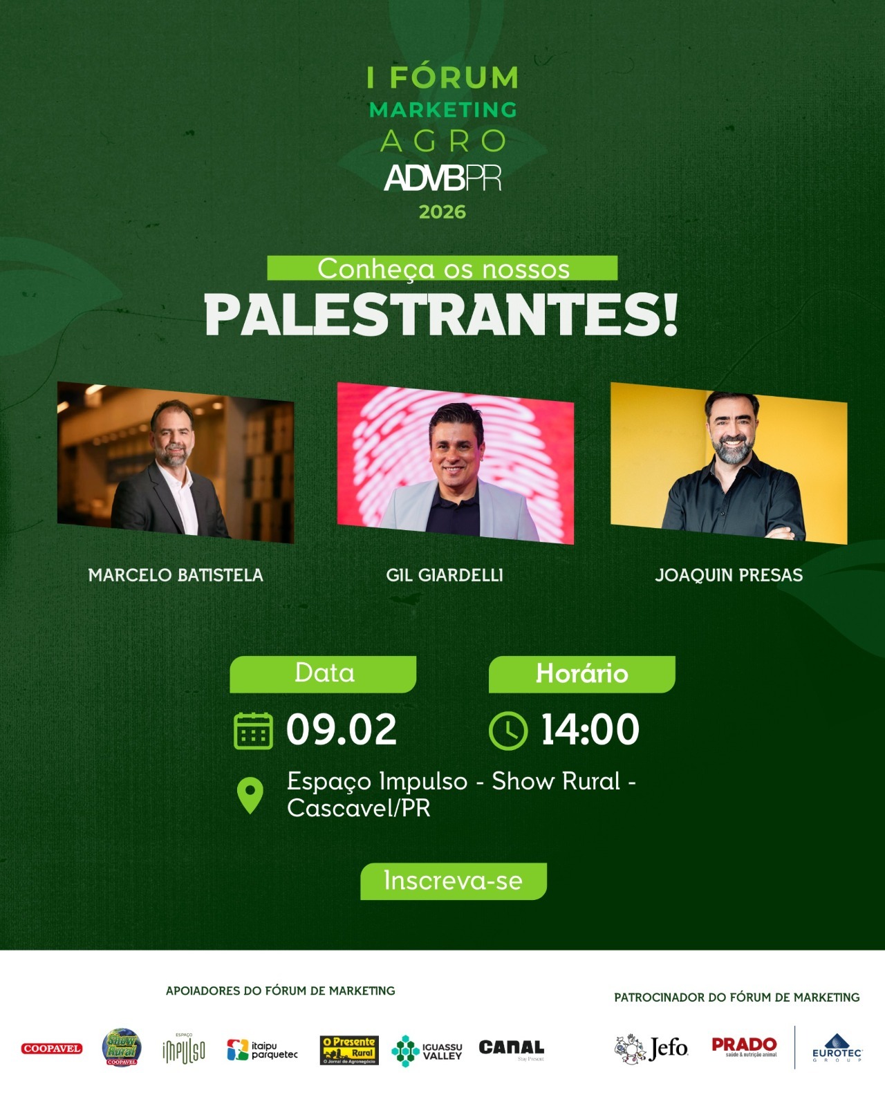 ADVB/PR realiza I Fórum Marketing Agro durante o Show Rural Coopavel 2026