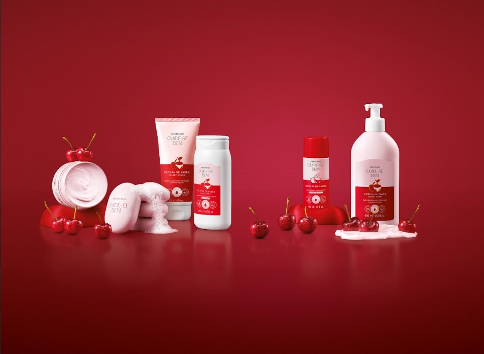 O Boticário inaugura uma nova era do autocuidado voltado para o ciclo menstrual com o lançamento Cuide-se Bem Cereja de Fases