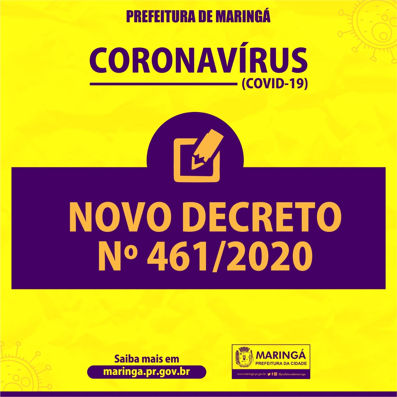 Novo decreto de Ulisses Maia atualizando e refinando medidas referentes à prevenção do coronavírus