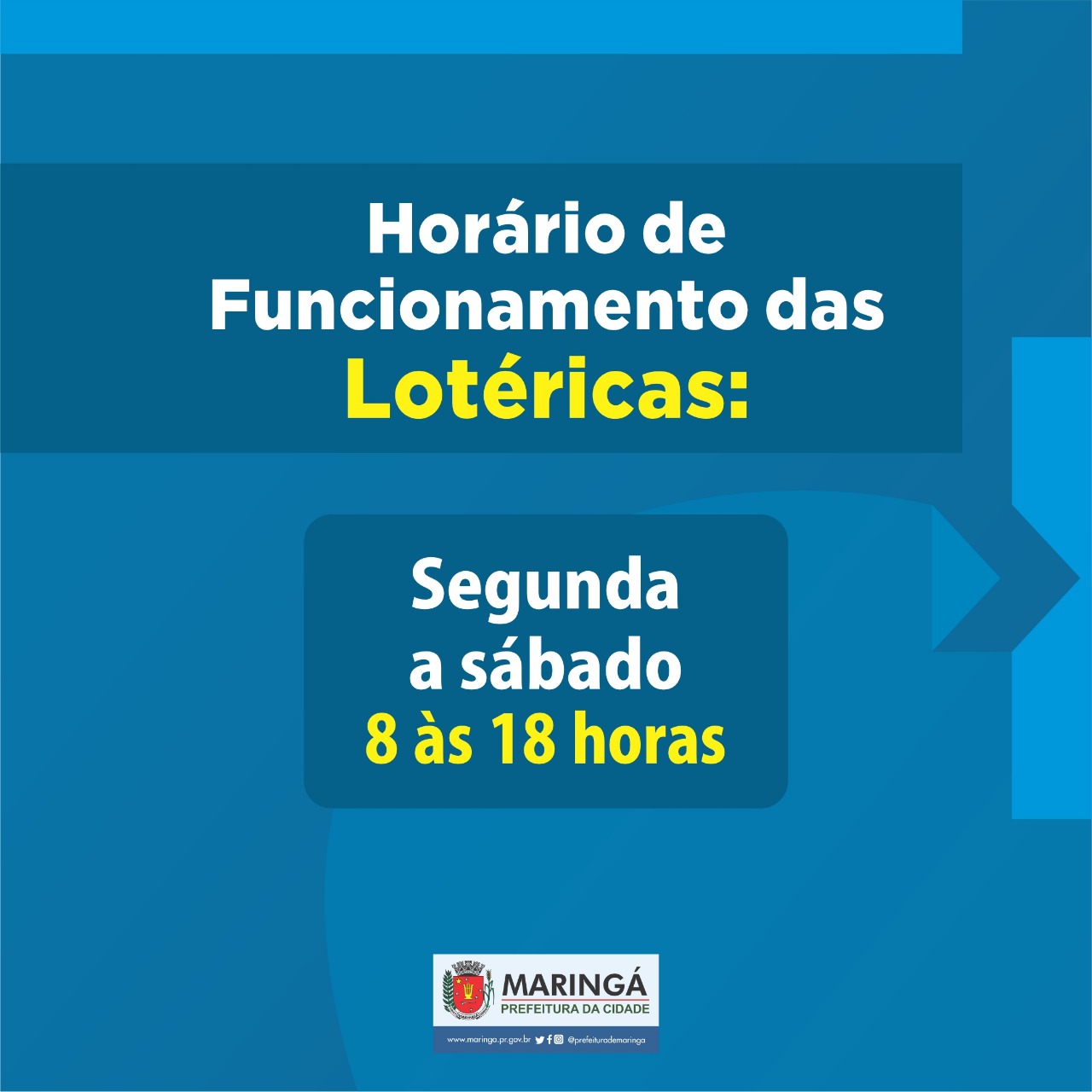 Lotéricas de Maringá poderão abrir a partir de 13 de abril