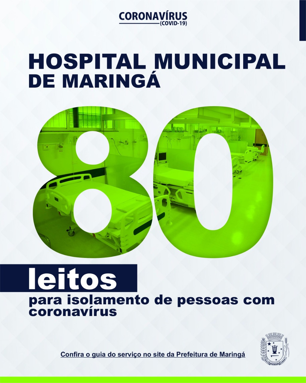 Hospital Municipal de Maringá disponibiliza abrigamento para cumprir o protocolo de isolamento domiciliar