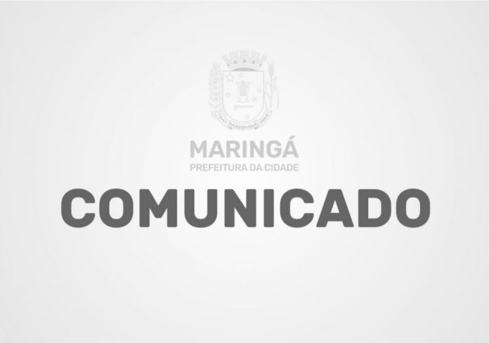 Comunicado prefeitura de Maringá