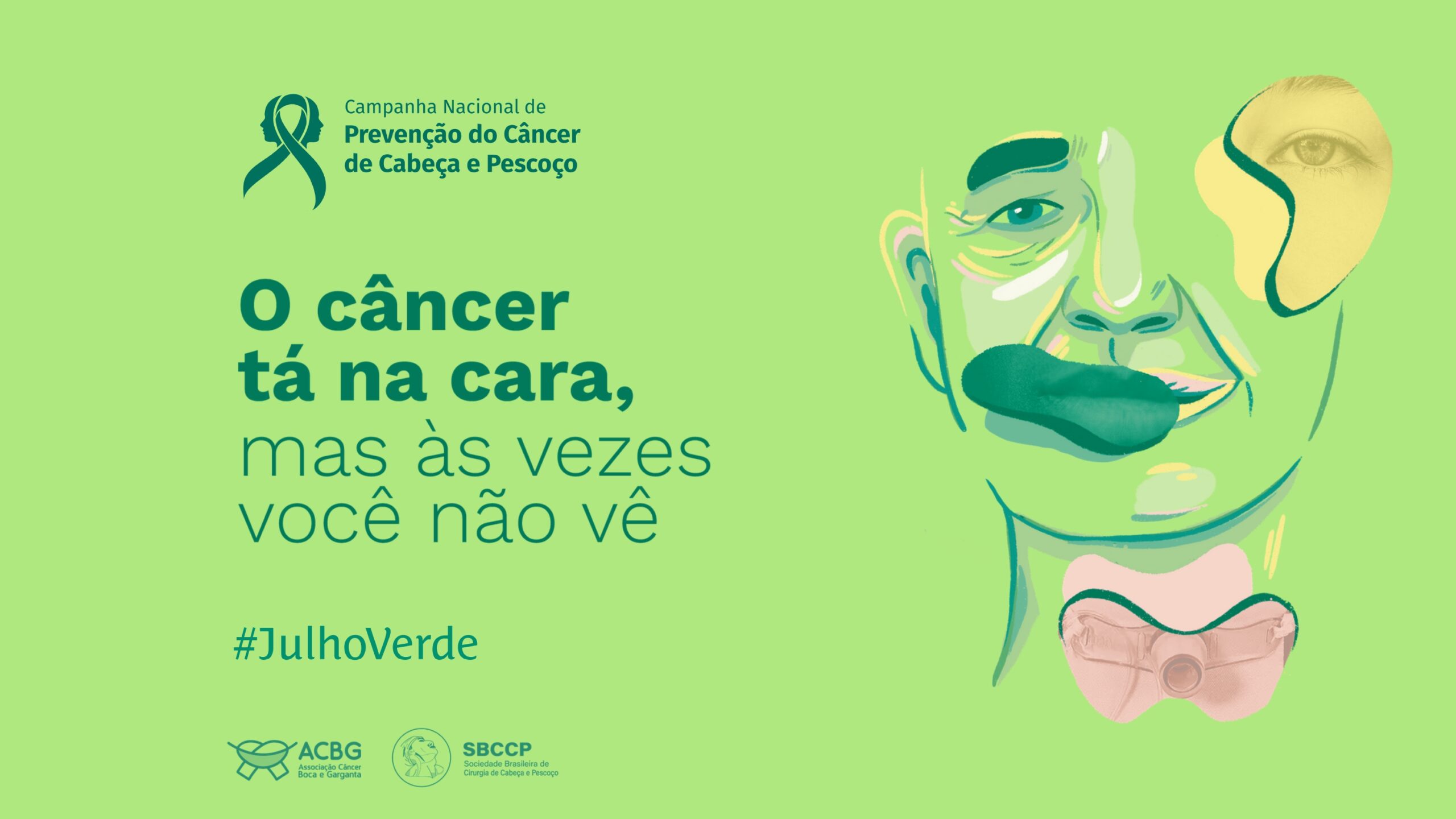 ABORL-CCF apoia Julho Verde e promove conscientização sobre diagnóstico precoce de câncer de cabeça e pescoço
