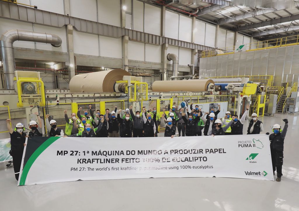 Klabin inicia produção de inovadora linha de kraftliner MP 27, fornecida pela Valmet