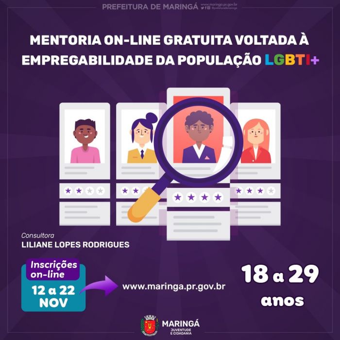 Gestão Ulisses Maia oferecerá mentoria gratuita voltada à população LGBTI+