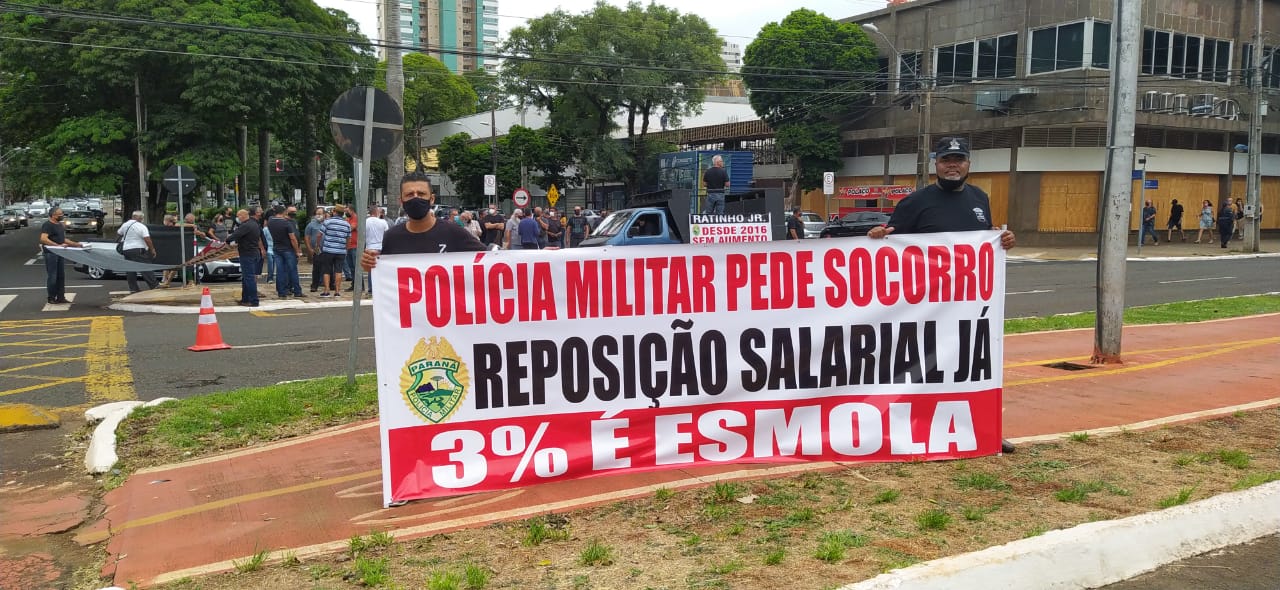 Polícia Militar pede socorro: reposição salarial de 3% é esmola