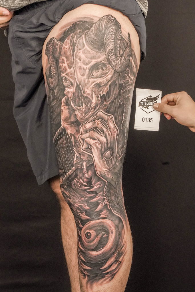 Melhor tatuagem da Tattoo Week Rio é do tatuador Gunha, de Curitiba
