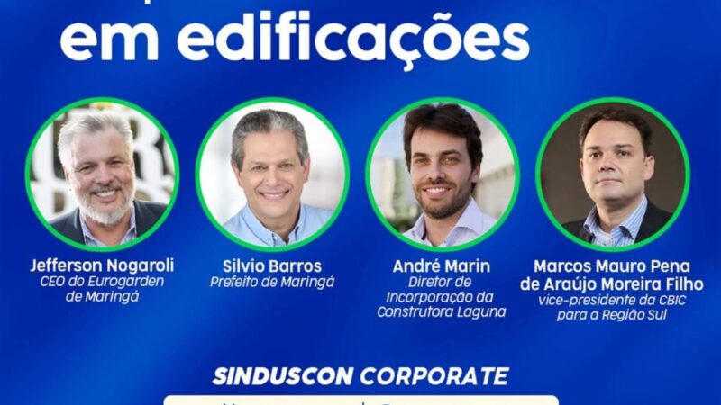 Jefferson Nogaroli e Silvio Barros no Sinduscon Meeting 