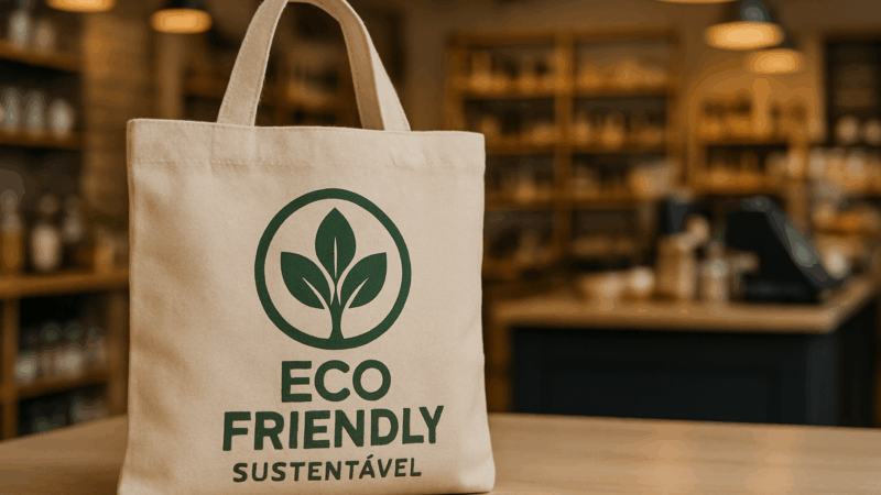 Ecobag une estilo e sustentabilidade em itens reutilizáveis