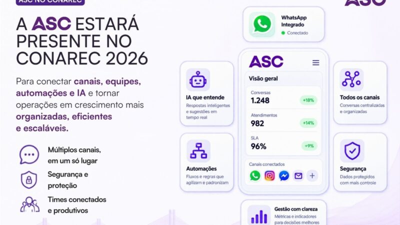 ASC leva organização do atendimento digital ao CONAREC 2026