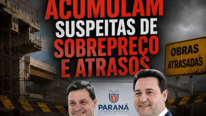 Ratinho diz que Moro não construiu nada, mas obras do próprio governo acumulam suspeitas de sobrepreço e atrasos