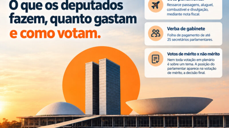 Verba de gabinete é o maior gasto de um parlamentar