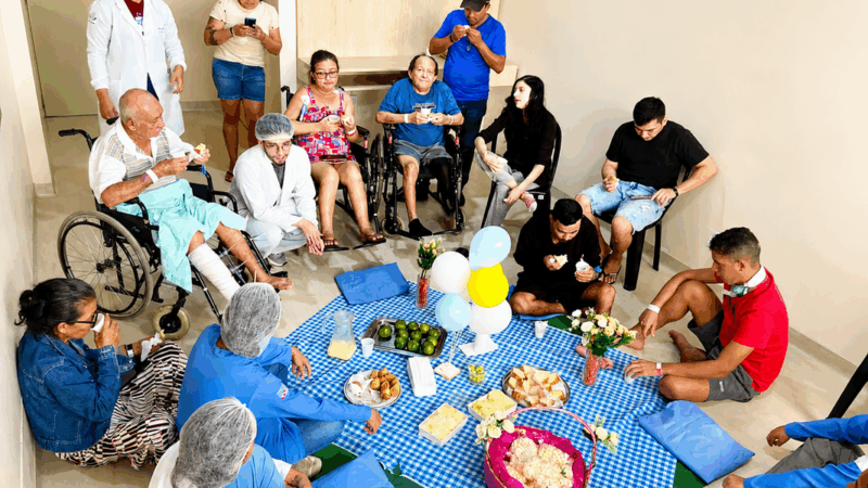 Hospital paraense promove piquenique para pacientes