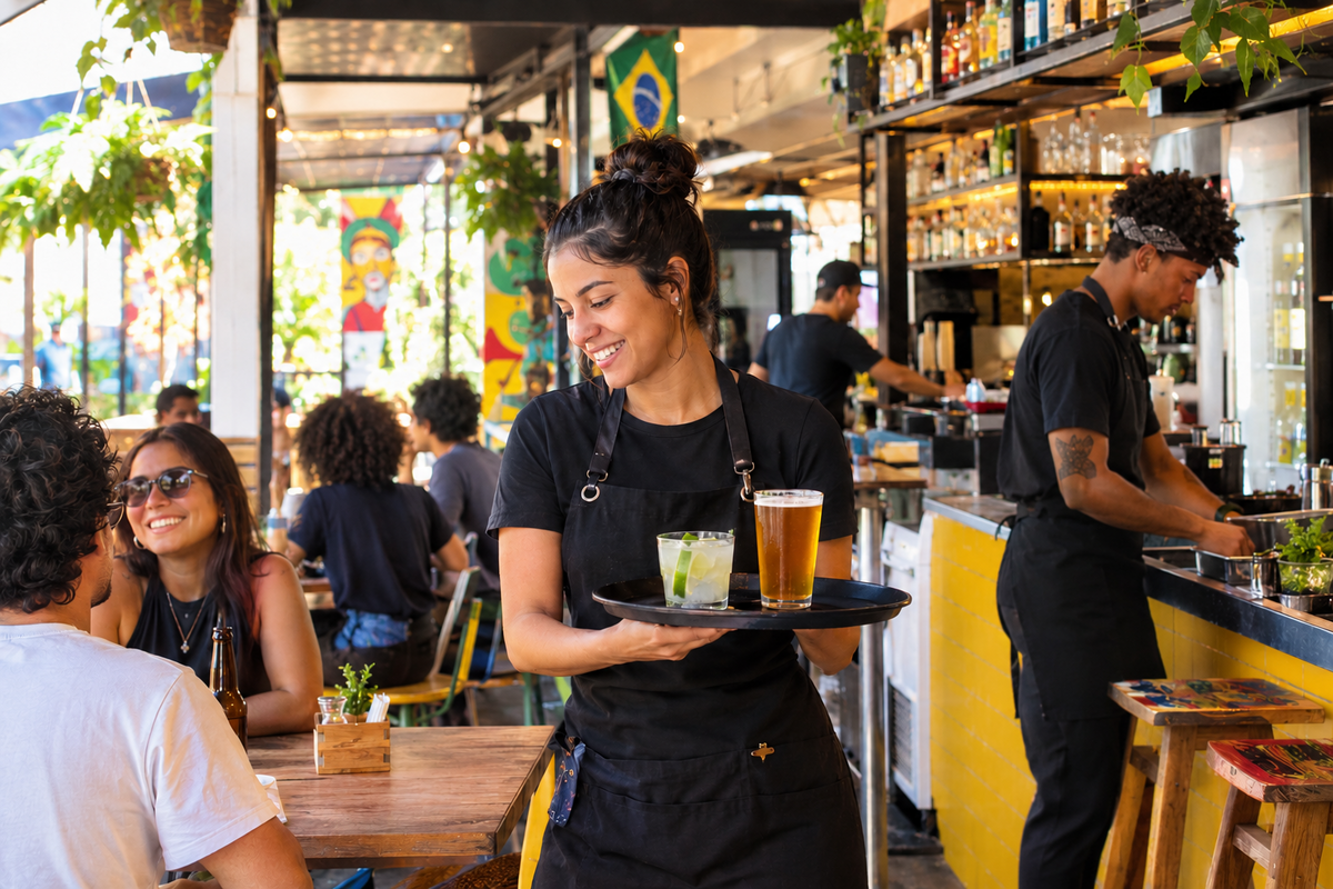 Bares e restaurantes são o 2º setor que mais contrata jovens