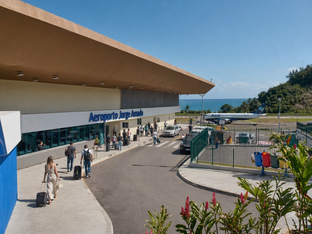 Aeroporto de Ilhéus mantém fluxo relevante de passageiros