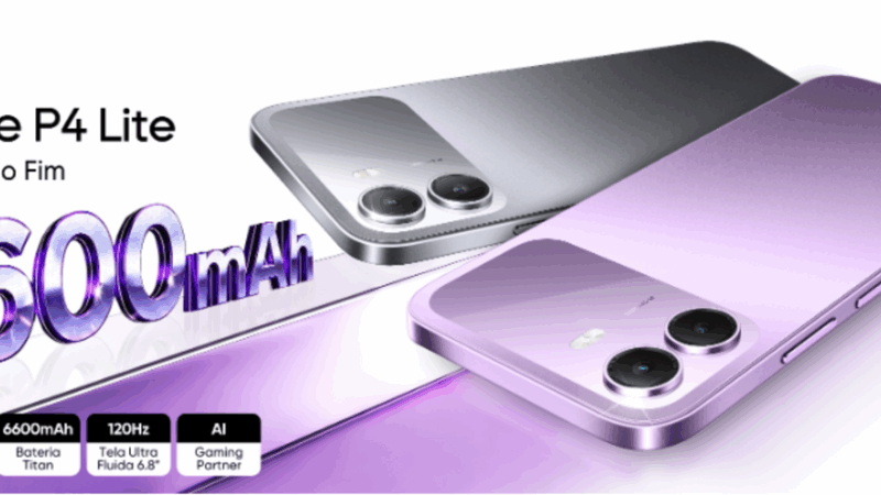 P4 Lite da realme chega ao Brasil com bateria de 6.600 mAh