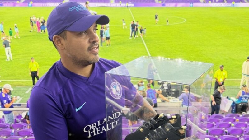 Artista brasileiro expõe tênis de US$ 50 mil em Orlando