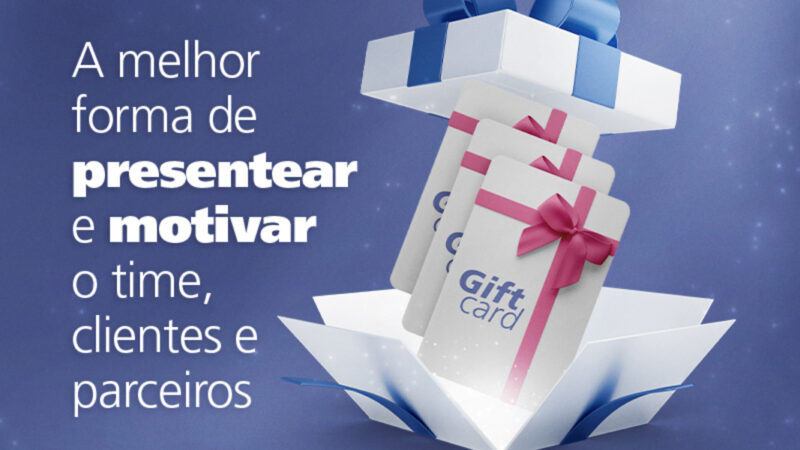 Giftcards são opções de presentes corporativos no fim de ano