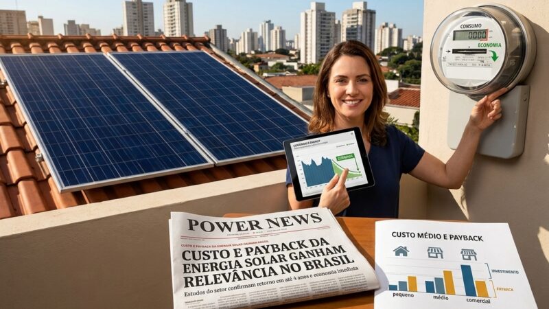 Custo e payback da energia solar ganham relevância no Brasil