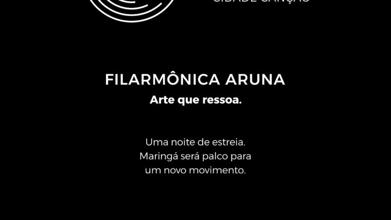 Filarmônica Aruna Cidade Canção será lançada em Maringá no dia 27 de maio