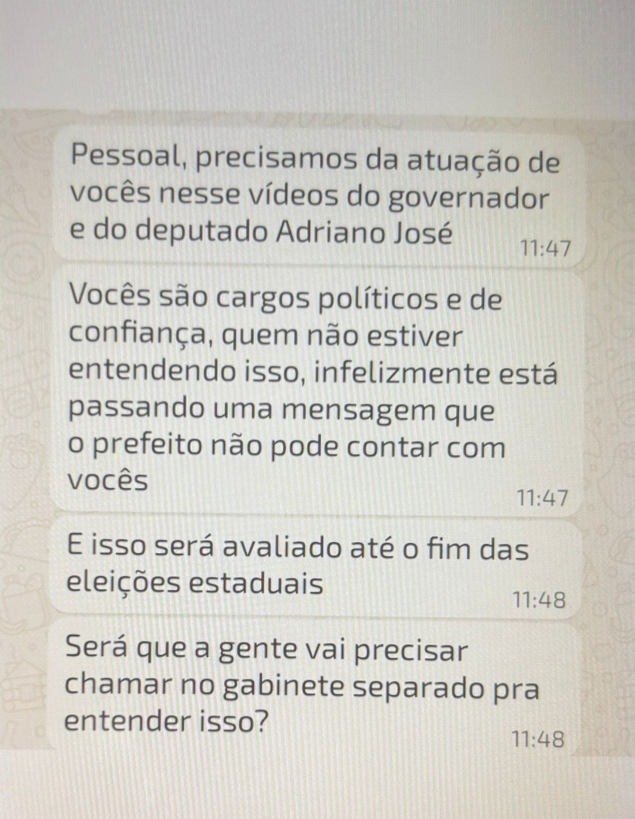E agora, Adriano José e Edson Palotta? Comissionados de Santa Fé foram coagidos a atuar em vídeos políticos?