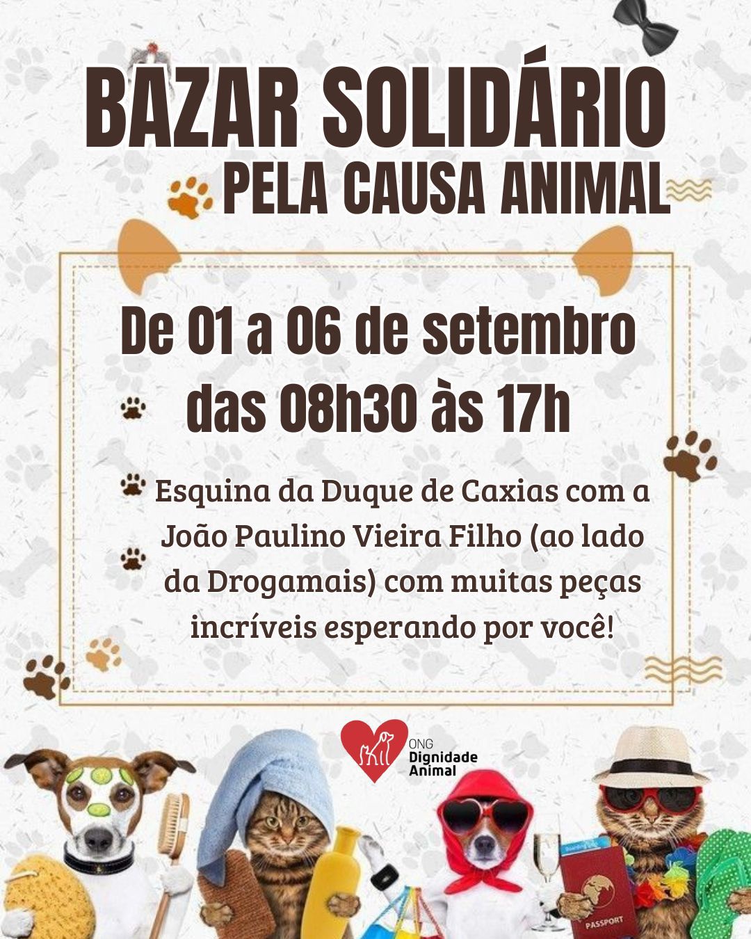 Bazar Solidário pela Causa Animal