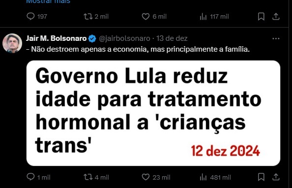 As redes sociais continuam sendo palco de mentiras de Bolsonaro