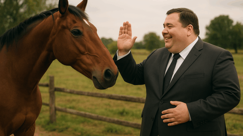 Quem fala demais dá bom dia a cavalo