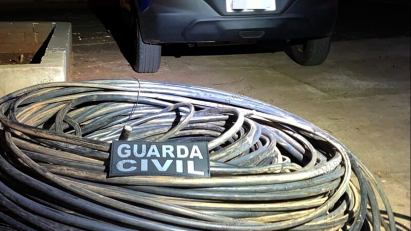 GCM prende dois por Roubo de cabos no Cidade Alta