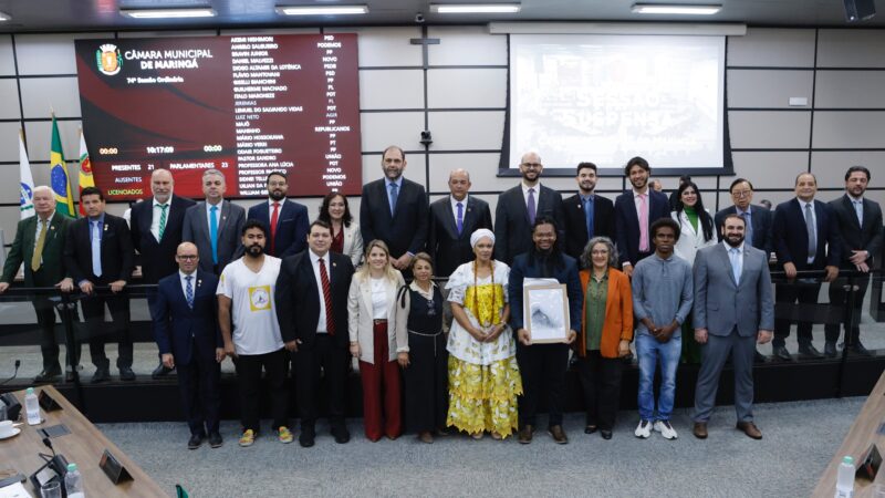 Câmara de Maringá celebra o Dia da Consciência Negra com arte, educação e compromisso legislativo