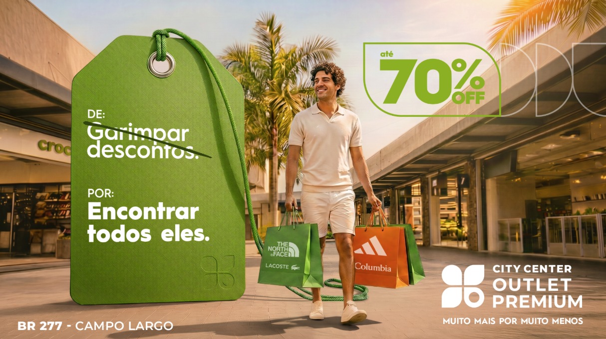 A psicologia do bom negócio: City Center Outlet Premium lança campanha focada no consumo inteligente e na autonomia do cliente