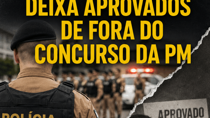 Enquanto convoca inativos, Paraná deixa aprovados de fora do concurso da PM