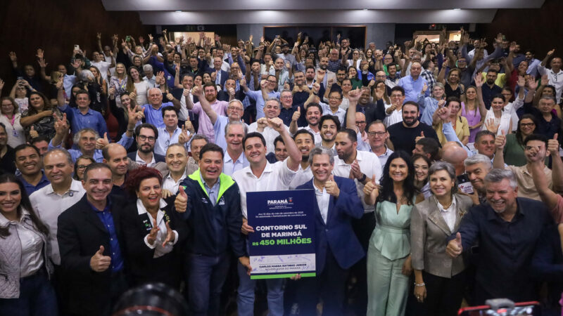 Em Maringá, governador assina convênio para obras de duplicação do Contorno Sul