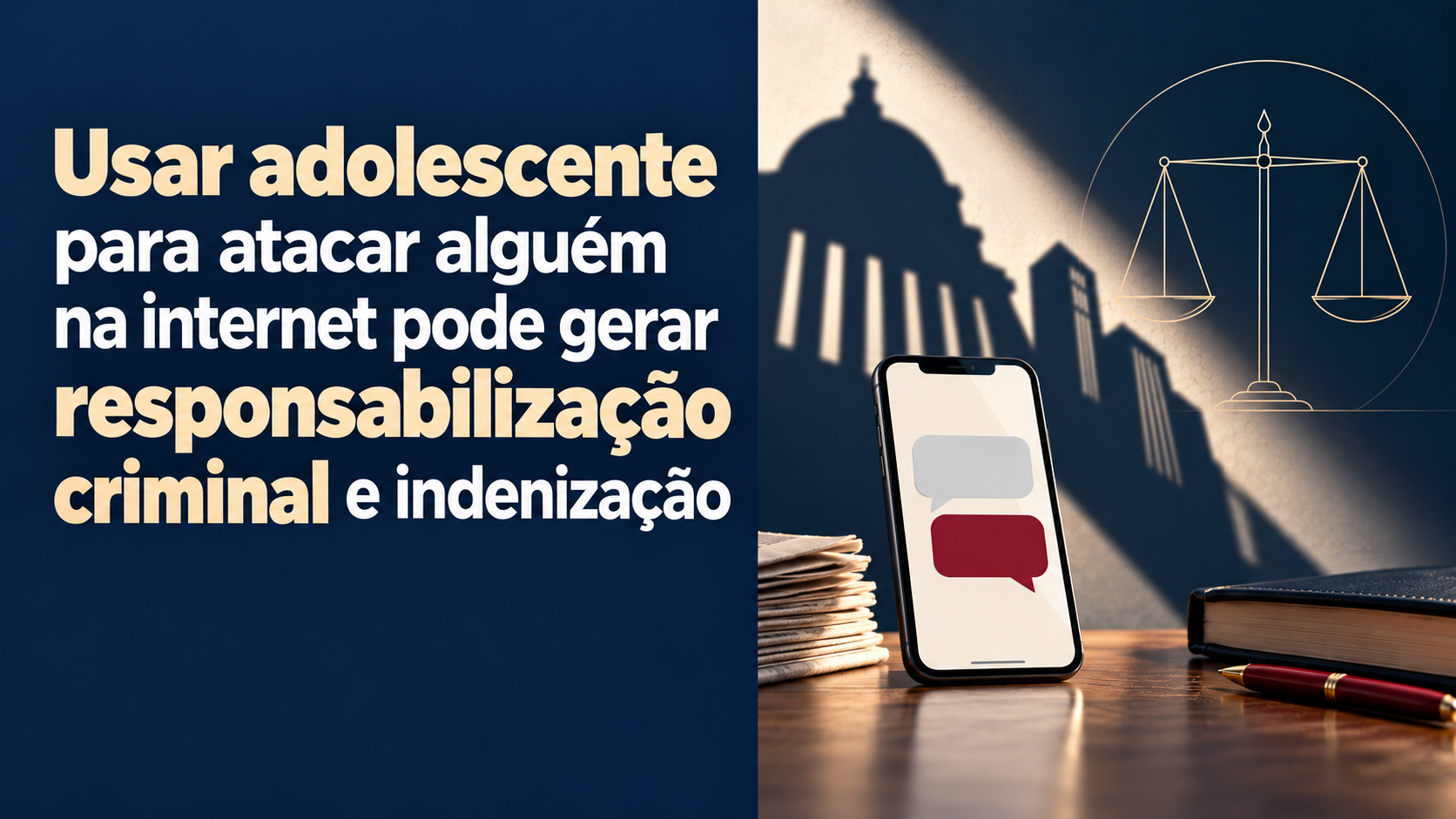 Usar adolescente para atacar alguém na internet pode levar adulto à prisão