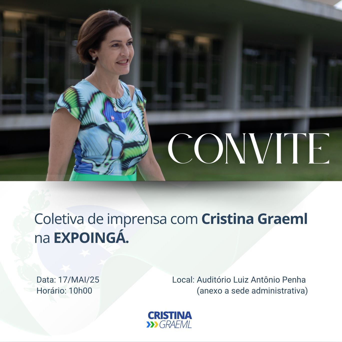 Pré-candidata ao Senado, Cristina Graeml visita a Expoingá neste sábado