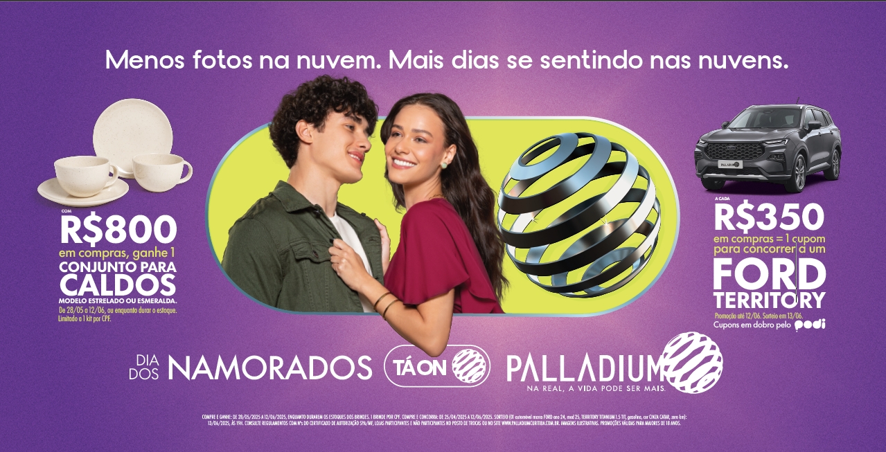 Campanha de colecionáveis do Shopping Palladium Curitiba celebra Dia dos Namorados com brinde exclusivo