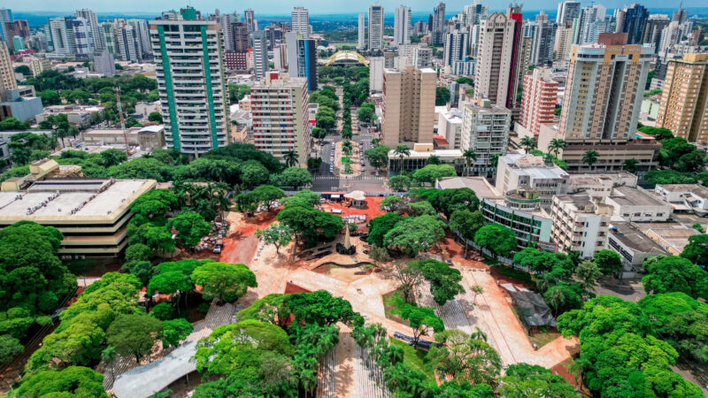 Grande revitalização em Maringá: obras do Eixo Monumental chegam a 65%