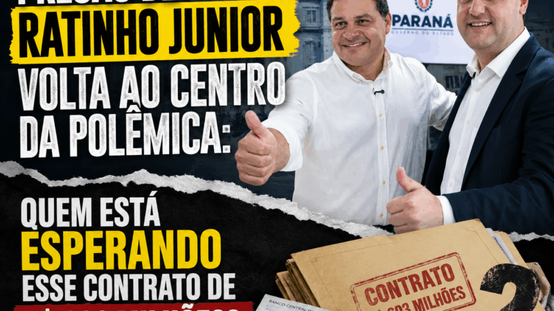 Ratinho Junior precisa explicar: quem pode ser beneficiado pelo pregão de R$ 693 milhões da Educação?