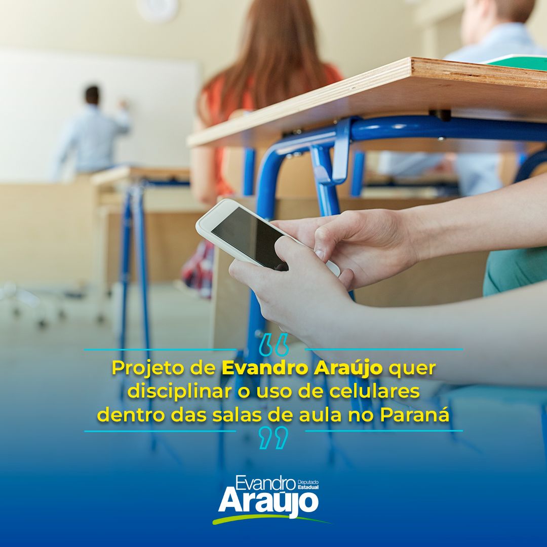 Deputado quer disciplinar o uso de celulares dentro das salas de aula no Paraná