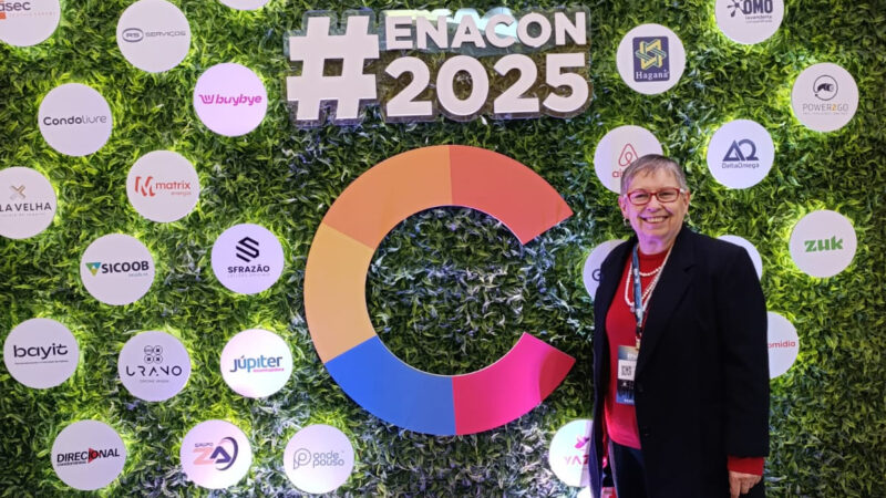 Fátima Galvão representa o Secovi-PR no ENACON 2025 e reforça protagonismo feminino e inovação na gestão condominial