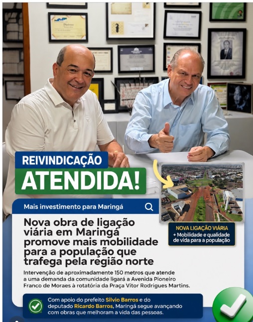 Da Câmara para as ruas: demanda apresentada por Odair Fogueteiro avança em Maringá