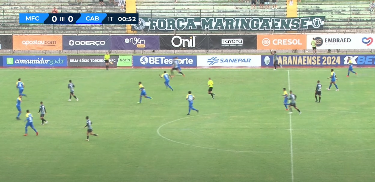 Maringá vai vencendo o Andraus no primeiro tempo; veja o gol