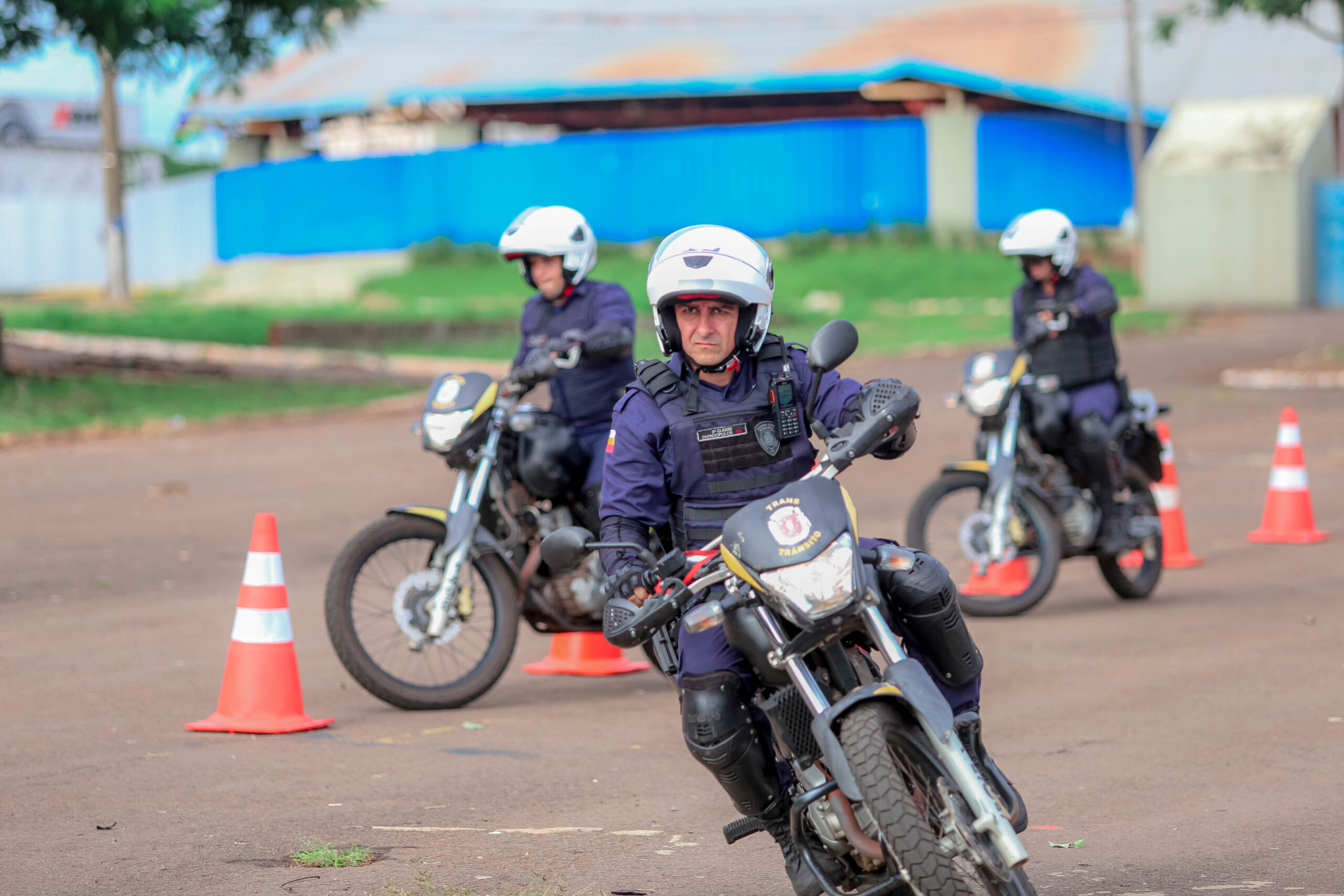 Agentes da Guarda Municipal participam de treinamento para motopatrulhamento