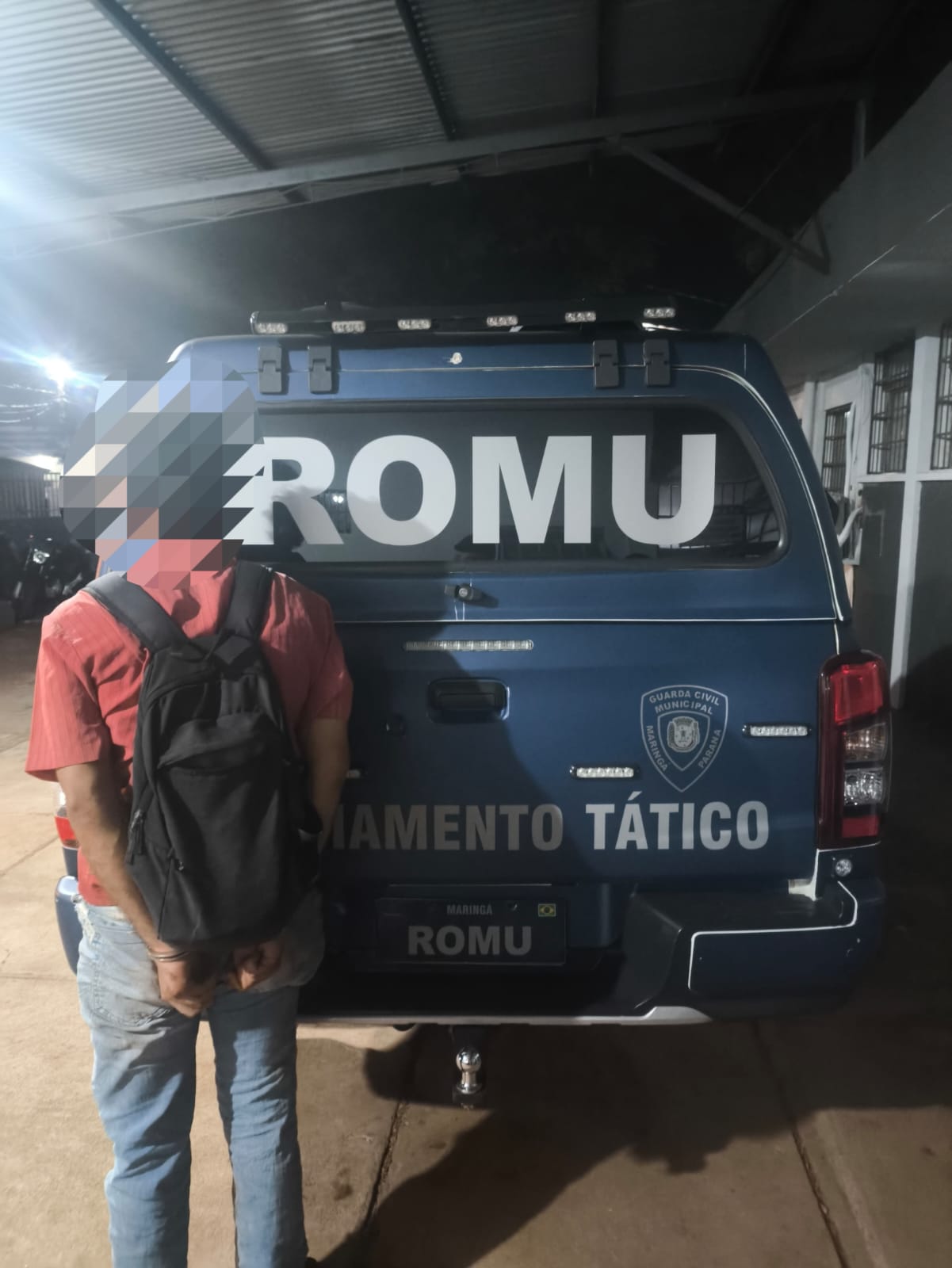 GCM de Maringá prende homem por descumprimento de medida protetiva no Jardim Guairacá