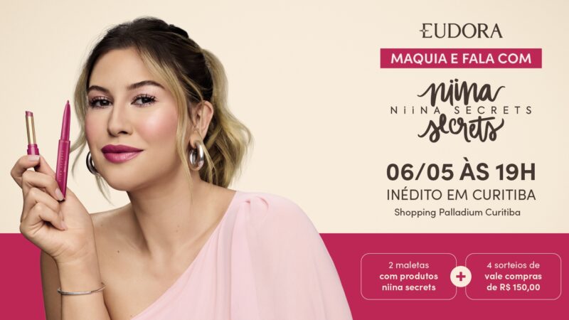Niina Secrets desembarca em Curitiba com experiência exclusiva e gratuita