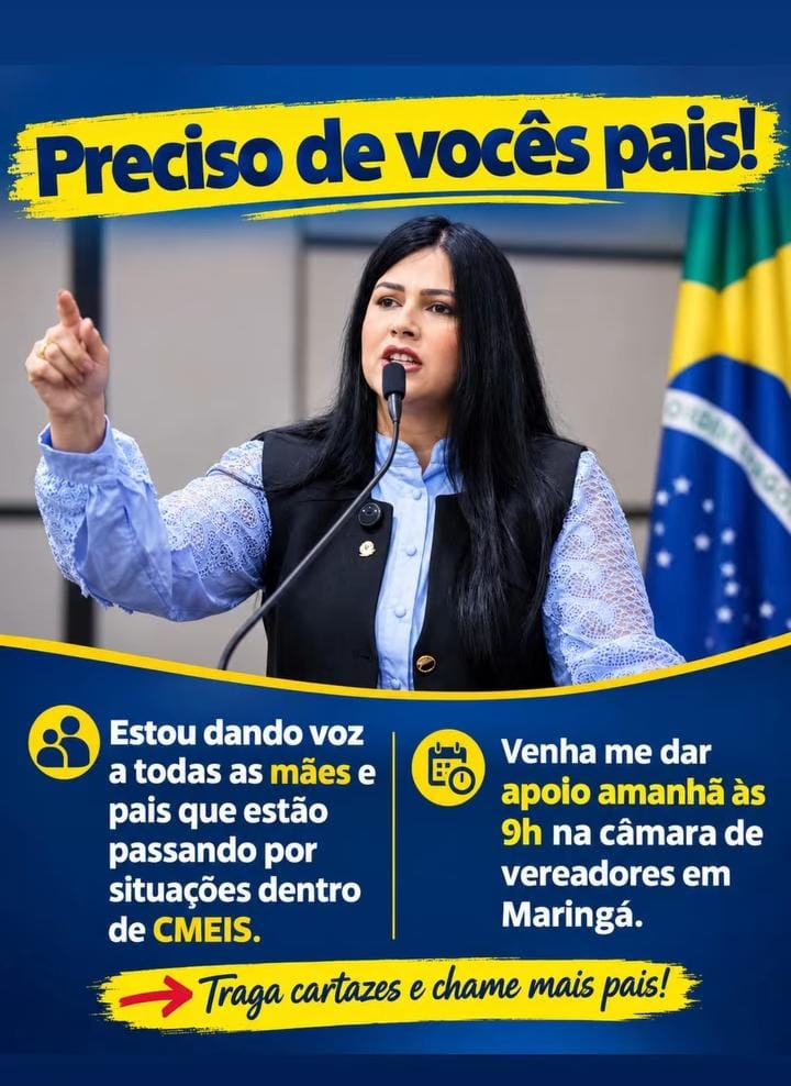 Onde estão as provas das acusações feitas por Giselli contra os CMEIs?