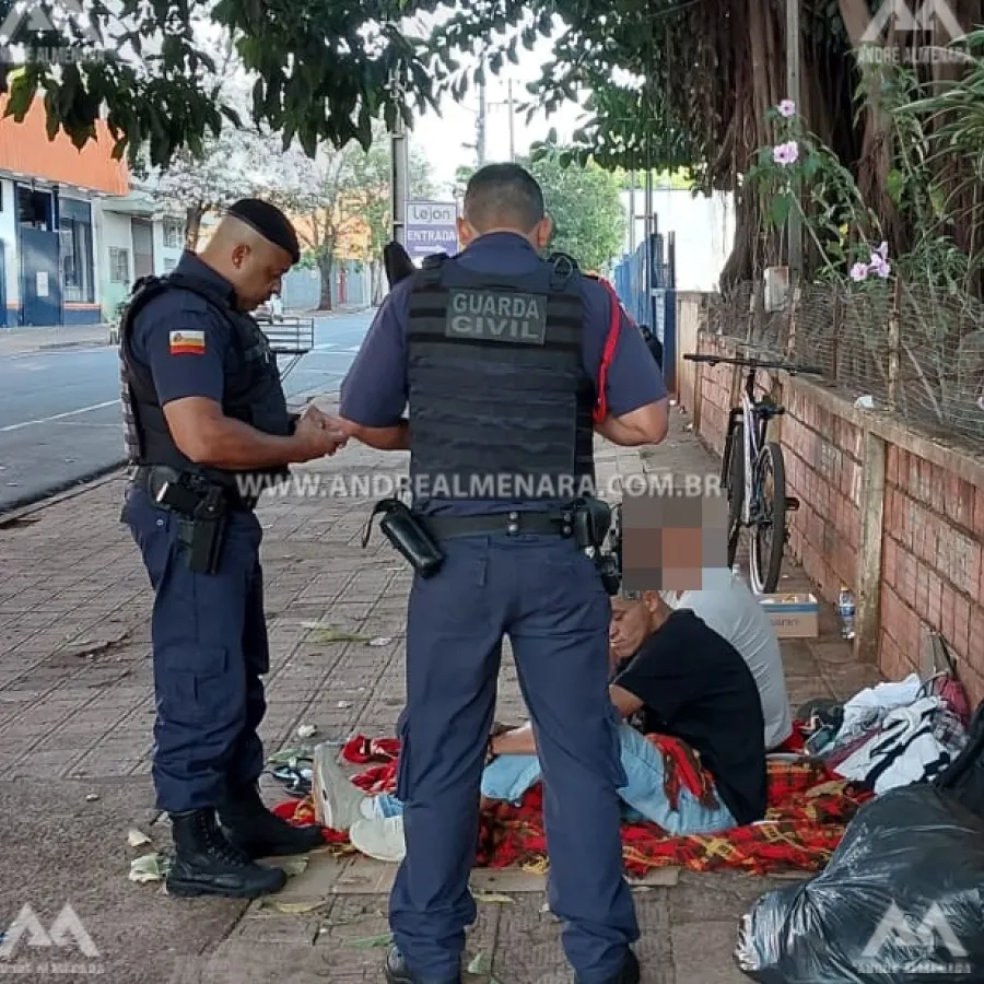 Guarda Municipal de Maringá prende foragido da justiça e recupera produto de furto