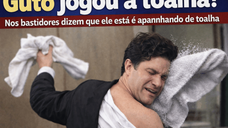 Guto jogou a toalha? Nos bastidores dizem que ele está é apanhando de toalha