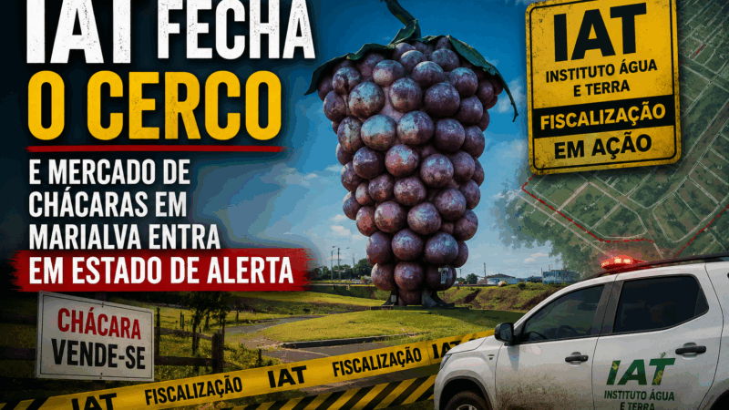 IAT fecha o cerco e mercado de chácaras em Marialva entra em estado de alerta